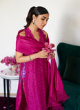 Farah Talib Aziz Clariene Hot Pink Schiffli Shirt With Dupatta Online Shopping