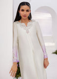 Farah Talib Aziz Lique Silver Ombre Embellished Kaftaan Cut Shirt Online Shopping