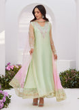 Farah Talib Aziz COLLETTE MINT OMBRE EMBELLISHED COLUMN KALIDAAR WITH EMBROIDERED SLIP AND DUPATTA Online Shopping