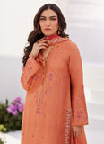 Farah Talib Aziz Elyna Coral Embroidered Raw Silk Shirt and Dupatta Online Shopping