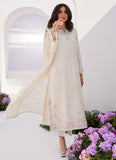 Farah Talib Aziz Lya Ivory Embellished Raw Silk Shirt and Dupatta Online Shopping