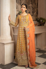 Maryum N Maria Formal Maxi - Kesari My-01 Mashaal Linen 2021