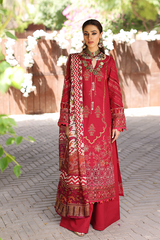Manara By Kahf Gul-e-lala Summer Luxury Lawn 2022 Online Shopping