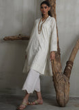 Image Cream Chikankari Kurta Online Shopping