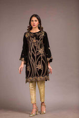 Adan Libas Sequence Resham Velvet Kurti 2021