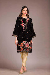 Adan Libas Sheen Resham Velvet Kurti 2021