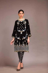 Adan Libas Assembled Resham Velvet Kurti 2021