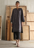 Image Charcoal Grey Kurta Online Shopping