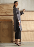 Image Charcoal Grey Kurta Online Shopping