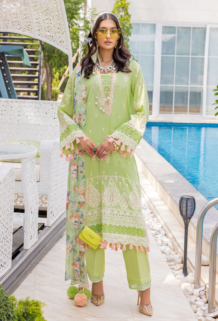 Adan Libas Design # 5254 Ilana Lawn Collection Online Shopping