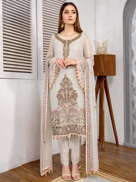 Kuch Khas Beach Sand 05 Chiffon Hand Made Collection 2020 – Original Brand