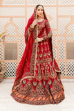Maria B MC907-DeepRed Couture Wedding Collection Online Shopping