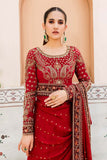 Maria B MC910-Deepred Couture Wedding Collection Online Shopping