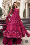 Maria B MPC-23-107-Magenta Pink Chiffon Collection Online Shopping