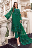 Maria B MPC-23-108-Emerald Green Chiffon Collection Online Shopping