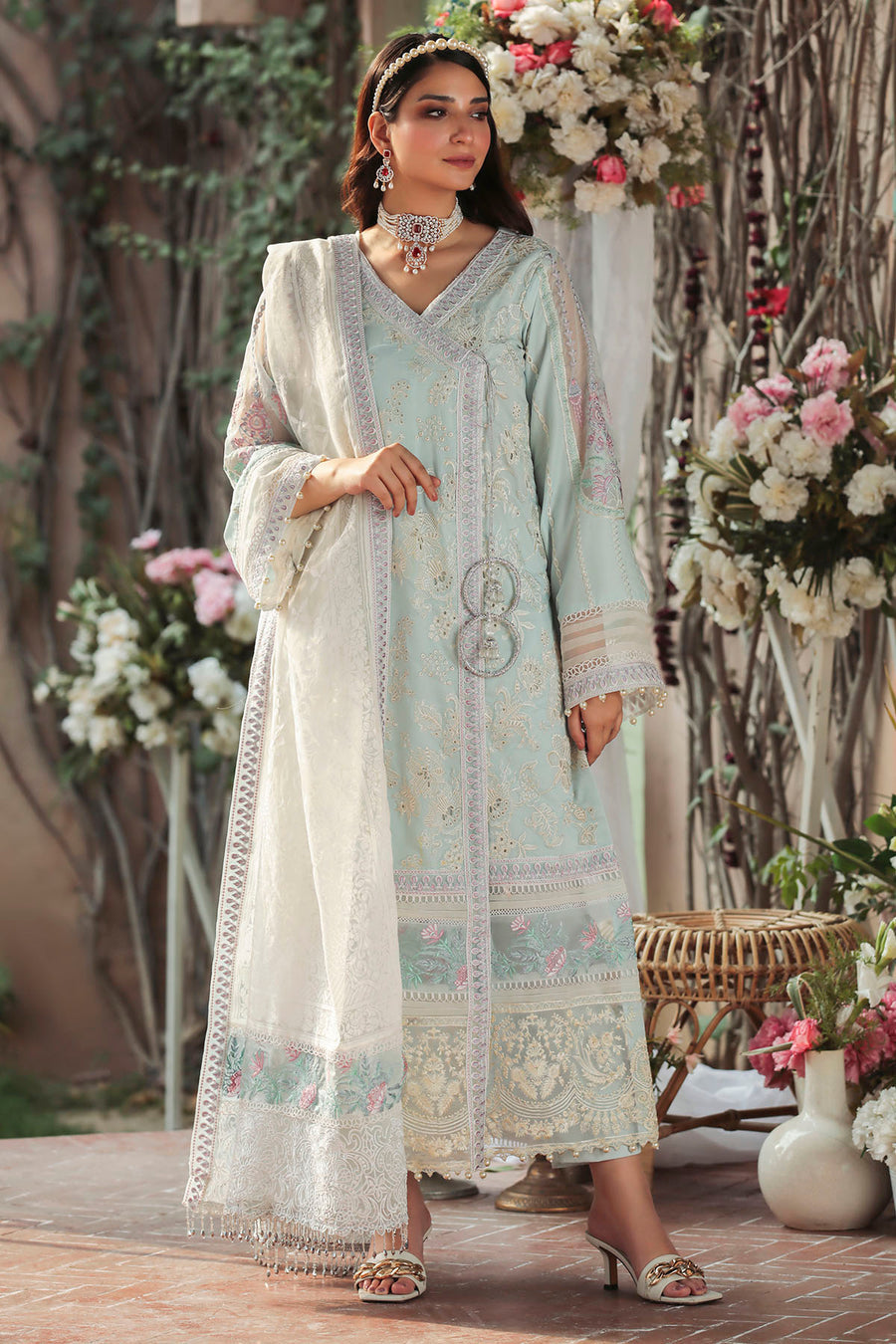 Motifz 3213 Blue Motia  Premium Lawn 2022 Online Shopping