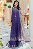 Saadia Asad Purple D4 Sonreir Noor Chiffon Laserkari 2022 Online Shopping