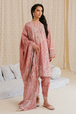 Cross Stitch Ash Rose - 3pc Khaddar Printed  Khaddar & Linen Collection Online Shopping