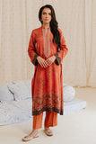 Cross Stitch Amber Brown - 2pc Linen Printed  Khaddar & Linen Collection Online Shopping