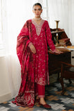 Cross Stitch Fiery Blush - 3pc Khaddar Printed  Khaddar & Linen Collection Online Shopping