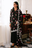 Cross Stitch Kaylen Black - 3pc Linen Printed  Khaddar & Linen Collection Online Shopping