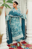 Cross Stitch Teal Waters - 3pc Linen Embroidered  Khaddar & Linen Collection Online Shopping