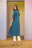 Nishat Linen Ps22-80 Blue Mid Summer Pret 2022 Online Shopping