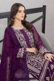 Azure PansyPetals  Eid Ensembles Hania Amir Embroidered3pcs Festive Collection Online Shopping