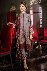 Cross Stitch Sunset Boulevard Khaddar Linen Collection Pine Green 2019