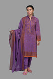 Purple Jewel B - 3 Pc Bonanza Satrangi Summer Volume 2 2021