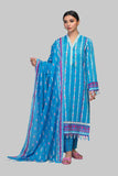 Dynamic Blue - 3 Pc Bonanza Satrangi Summer Volume 2 2021