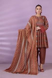 Bonanza Satrangi Brown Khaddar Suit (RWO223P23) Winter Collection 2022 Online Shopping