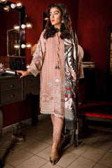 Cross Stitch Sunset Boulevard Khaddar Linen Collection Rose Gray 2019