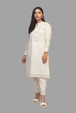 O-white-chikankari-kurti Bonanza Satrangi Summer Volume 2 2021