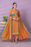 Bonanza Satrangi Orange Khaddar Suit (SWO223P02A) Winter Collection 2022 Online Shopping
