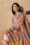 Bonanza Satrangi Peach Khaddar Suit (SWO223P11B) Winter Collection 2022 Online Shopping