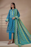 Bonanza Satrangi Blue Cotton Suit (SWO223P65B) Winter Collection 2022 Online Shopping