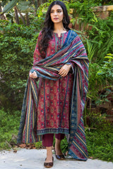 Zeen Wfm31768 Berry Winter Shawl 2021