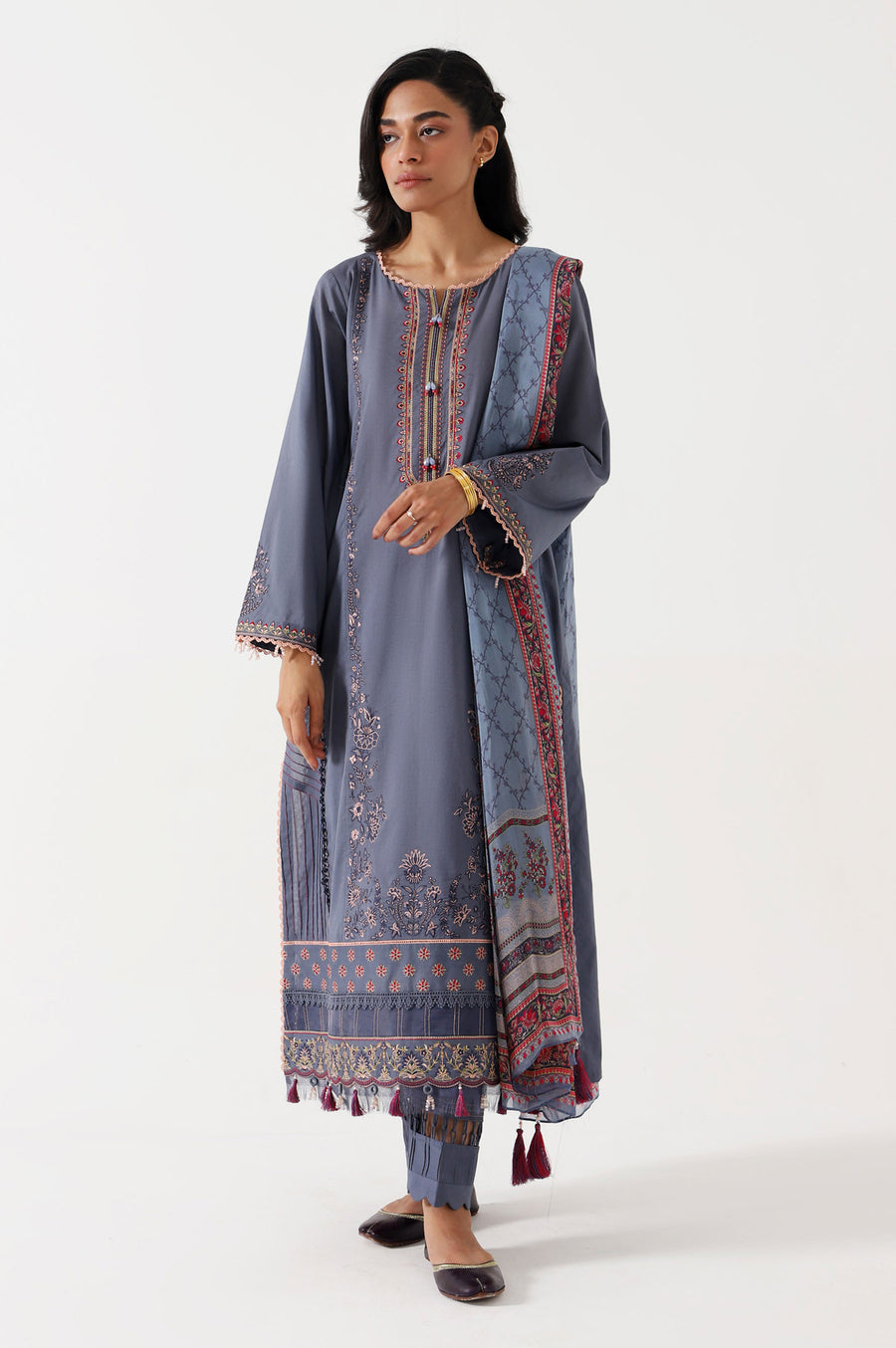 Zeen Woman WFM32349-Indigo Eid Ul Adha Collection 2022 Online Shopping