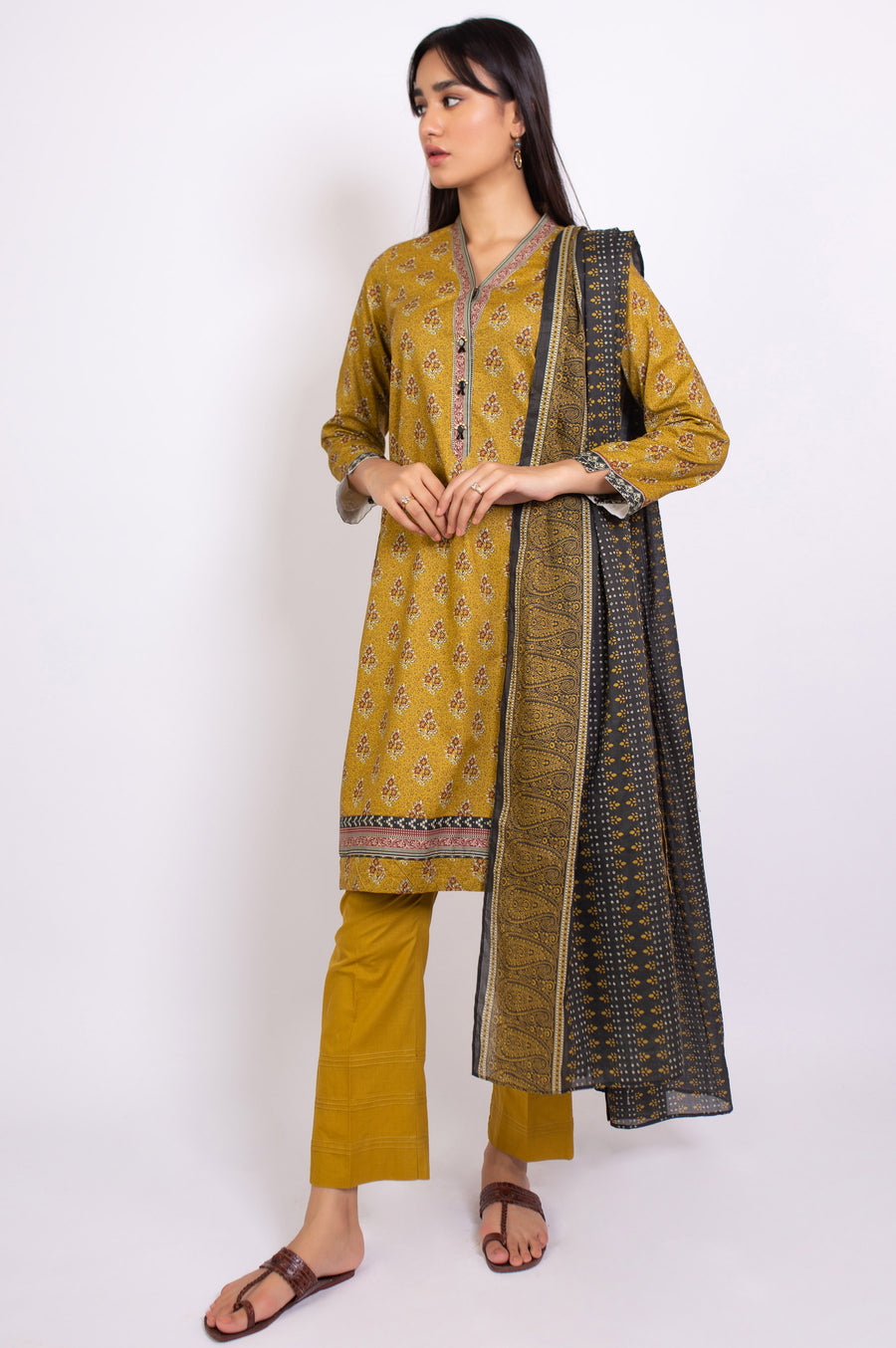 Zeen Woman 3 Piece Printed Khaddar Suit WFM32687 Chrome Winter Collection Vol 1 2022 Online Shopping