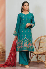 Zeen Wum31120 Teal Ocean Luxury Chiffon 2021