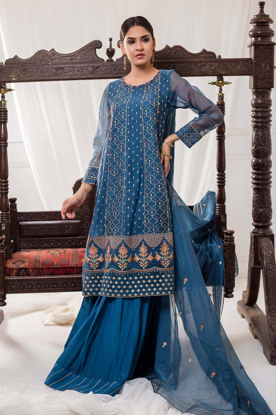 Zeen Wum31311 Persian Blue Soraya Lawn 2021