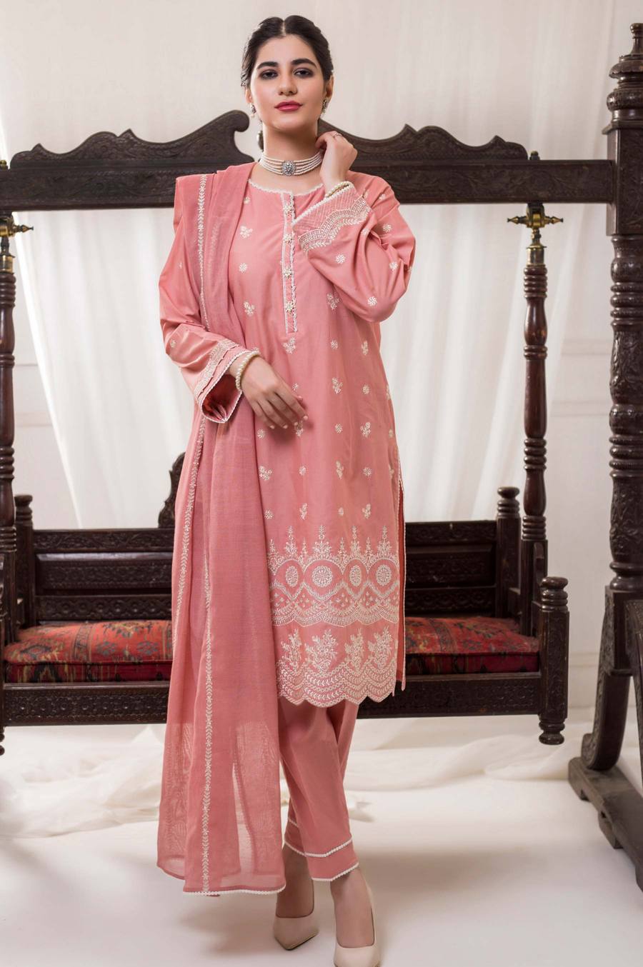 Zeen Wum31323 Blush Pink Luxury Chiffon 2021