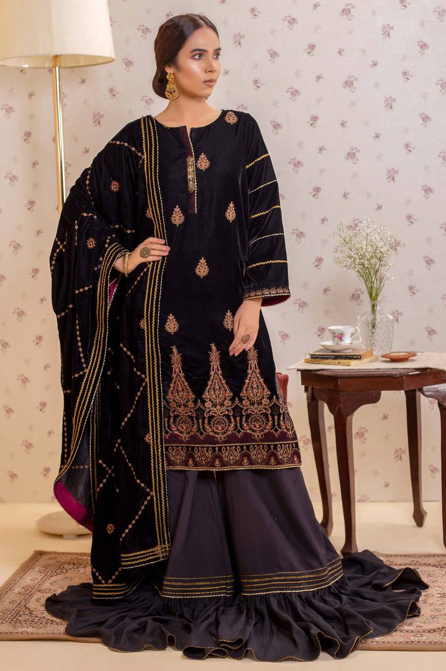 Zeen Wum31441 Royal Black Velvet Luxe 2021