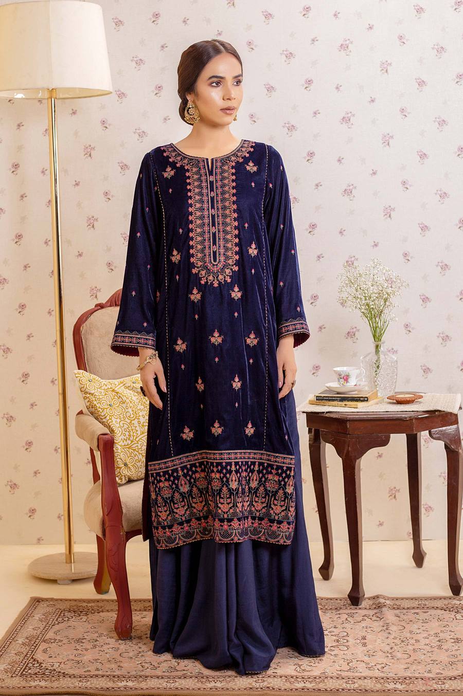 Zeen Wum31442 Evening Blue Velvet Luxe 2021