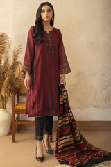 Zeen Wzm21306 Maroon Luxury Pret 2021