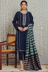 Zeen Wzm31406 Navy Blue Luxury Pret 2021