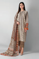 A21344 Brown Khaadi Autumn Collection 2021