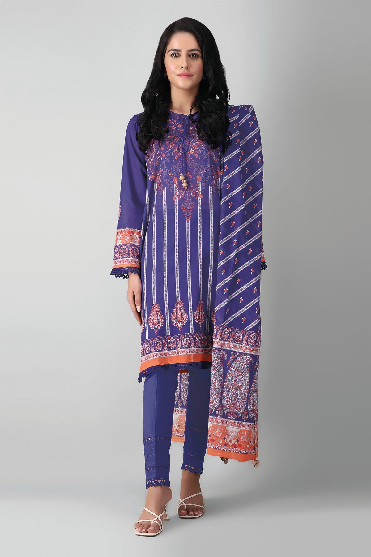 A21362 Blue Khaadi Autumn Collection 2021