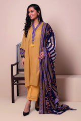 A22101 Beige Khaadi Online Spring Summer 2022